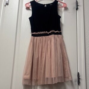 Elegant Black and Pink Kids Dress